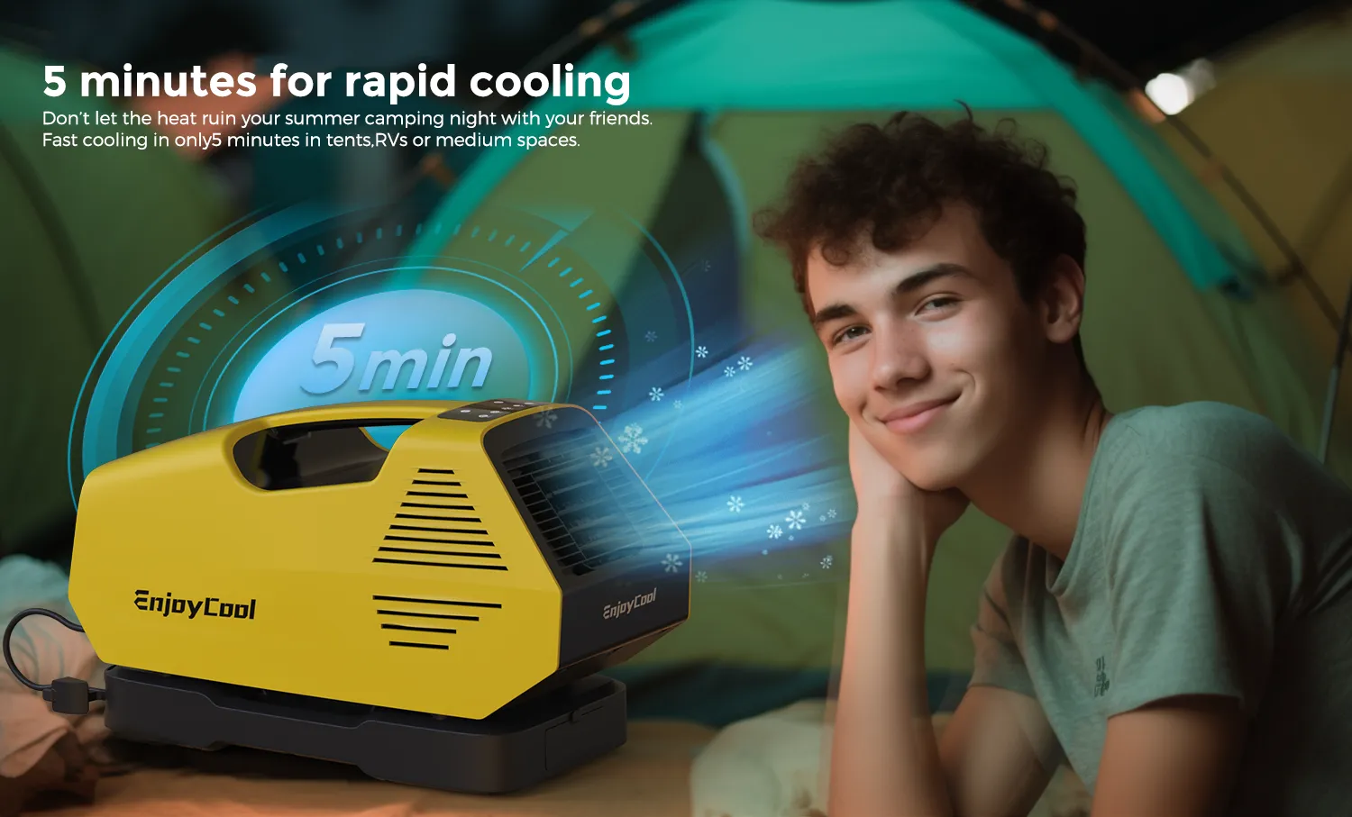 EnjoyCool Link2 Portable Outdoor Air Conditioner Fast Cooling