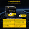 GoKWh 12V 5.2Ah Sodium ion Starter Battery for Motorcycle(3)